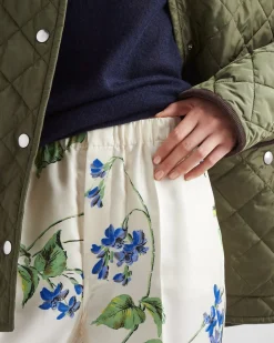 Mujer Prada PANTALONES LARGOS Y CORTOS^Pantalones De Sarga Estampados