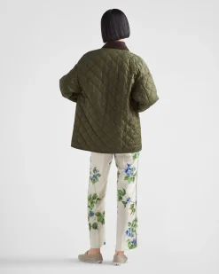 Mujer Prada PANTALONES LARGOS Y CORTOS^Pantalones De Sarga Estampados