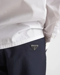 Hombre Prada PANTALONES Y BERMUDAS^Pantalones De Satén De Algodón