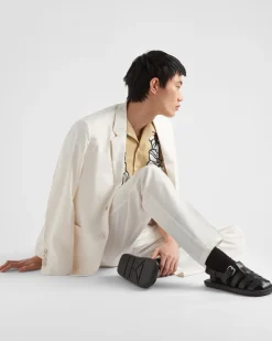 Hombre Prada PANTALONES Y BERMUDAS^Pantalones De Seda