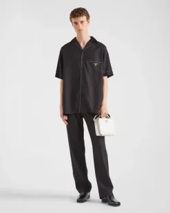 Hombre Prada PANTALONES Y BERMUDAS^Pantalones De Seda