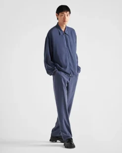 Hombre Prada PANTALONES Y BERMUDAS^Pantalones De Seda