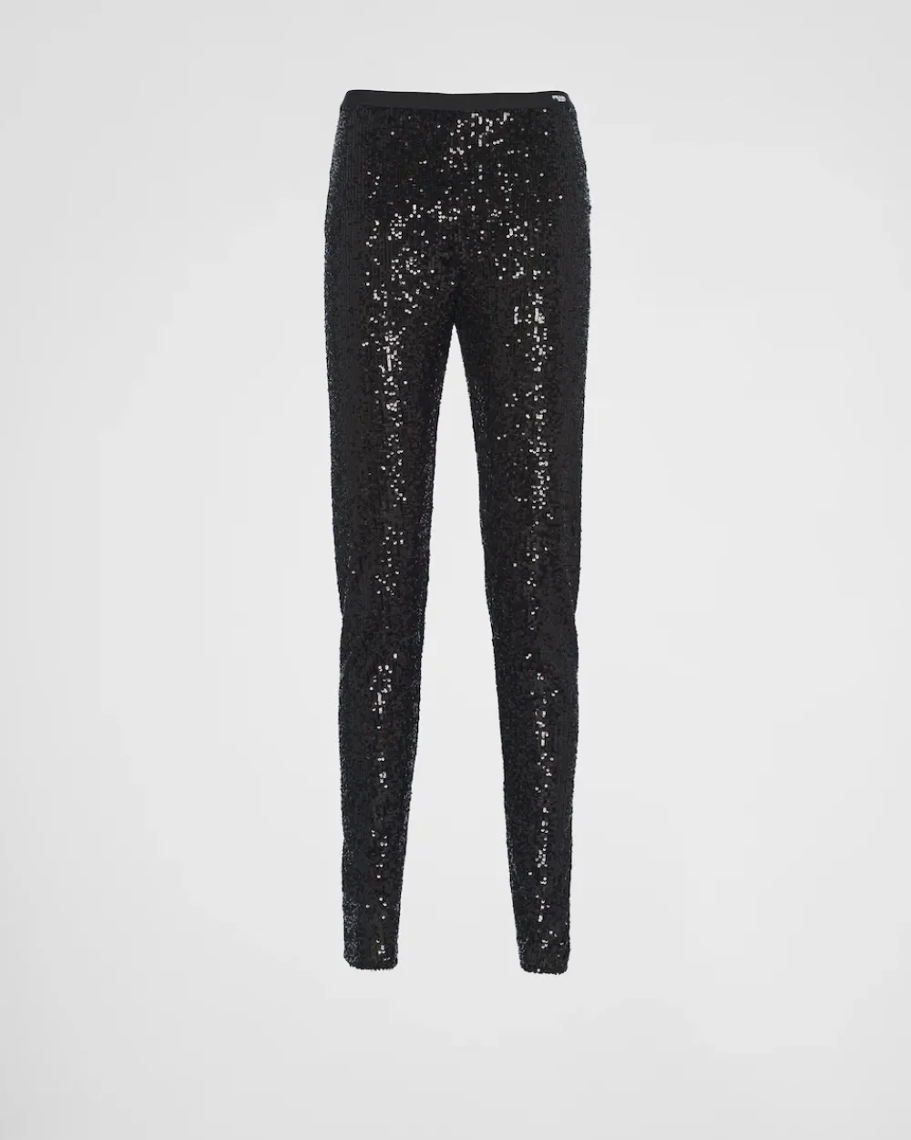 Mujer Prada PANTALONES LARGOS Y CORTOS^Pantalones Elásticos De Lentejuelas
