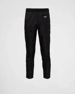 Hombre Prada TEJIDOS DE PUNTO^Pantalones En Lana Y Gabardina De Re-nylon