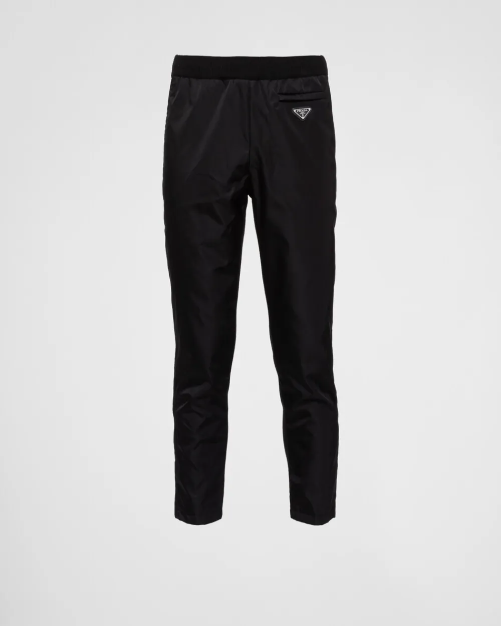 Hombre Prada TEJIDOS DE PUNTO^Pantalones En Lana Y Gabardina De Re-nylon