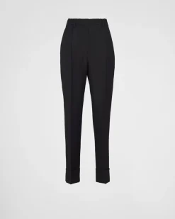 Mujer Prada PANTALONES LARGOS Y CORTOS^Pantalones Ligeros De Mohair