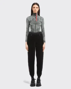 Mujer Prada ROPA^Pantalones Tejido Técnico Y Forro Polar