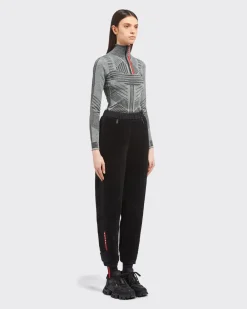 Mujer Prada ROPA^Pantalones Tejido Técnico Y Forro Polar