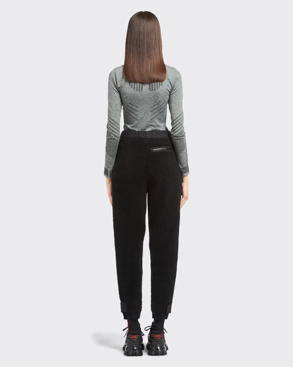 Mujer Prada ROPA^Pantalones Tejido Técnico Y Forro Polar