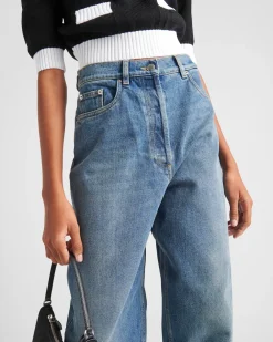 Mujer Prada TEJIDO VAQUERO^Pantalones Vaqueros