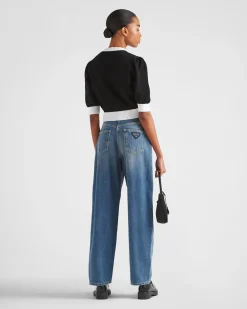 Mujer Prada TEJIDO VAQUERO^Pantalones Vaqueros