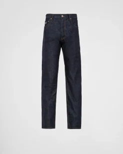 Hombre Prada TEJIDO VAQUERO^Pantalones Vaqueros De Cinco Bolsillos