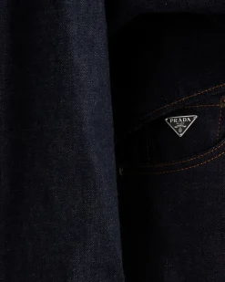 Hombre Prada TEJIDO VAQUERO^Pantalones Vaqueros De Cinco Bolsillos