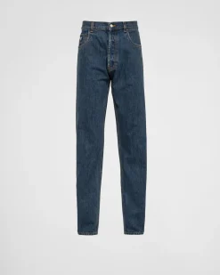 Hombre Prada TEJIDO VAQUERO^Pantalones Vaqueros De Cinco Bolsillos