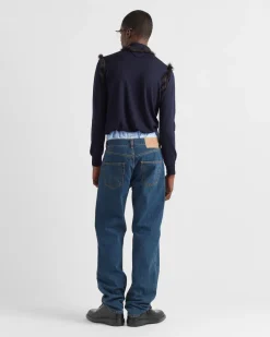 Hombre Prada TEJIDO VAQUERO^Pantalones Vaqueros De Cinco Bolsillos