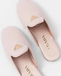 Mujer Prada PANTUFLAS Y CHINELAS^Pantuflas De Terciopelo