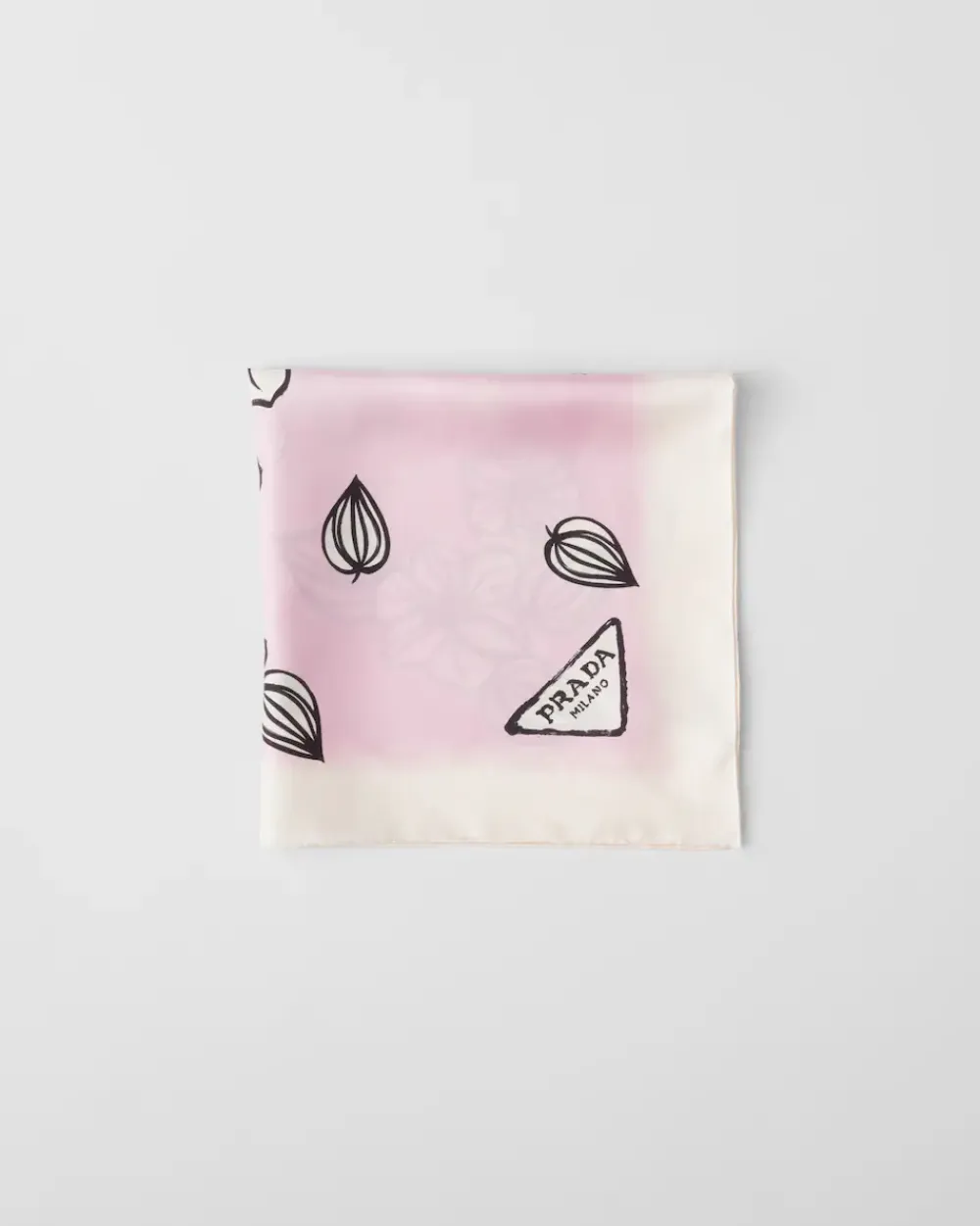 Mujer Prada BUFANDAS Y PAÑUELOS^Pañuelo De Sarga Estampado