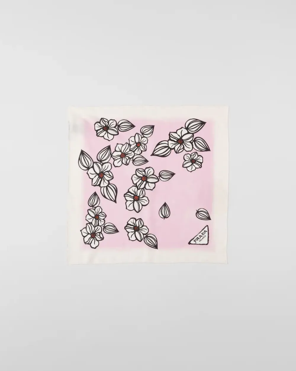 Mujer Prada BUFANDAS Y PAÑUELOS^Pañuelo De Sarga Estampado