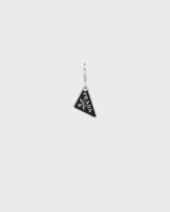 Hombre Prada JOYAS DE PLATA^Pendiente Con Colgante Symbole