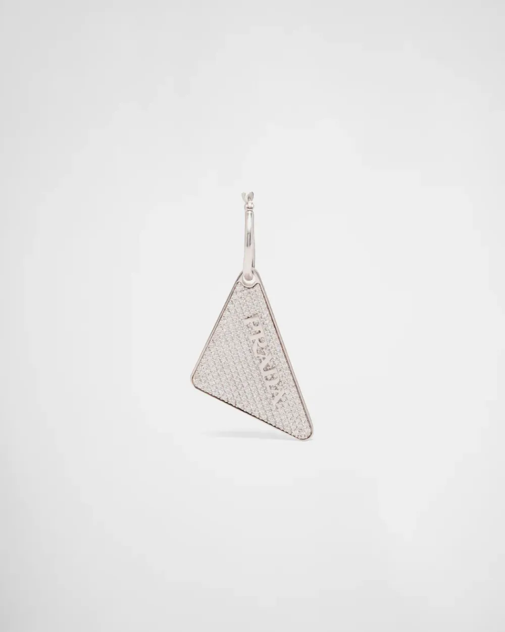 Mujer Prada JOYAS DE PLATA^Pendiente Con Joyas Y Logo En Cristal
