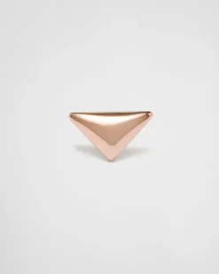 Mujer/Hombre Prada COLECCIÓN DE JOYERÍA ELEGANTE|COLECCIÓN DE JOYERÍA ELEGANTE^Pendiente Eternal Gold En Oro Rosa Con Minitriángulo