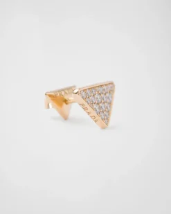 Mujer/Hombre Prada COLECCIÓN DE JOYERÍA ELEGANTE|COLECCIÓN DE JOYERÍA ELEGANTE^Pendiente Individual Eternal Gold De Oro Amarillo Y Diamantes