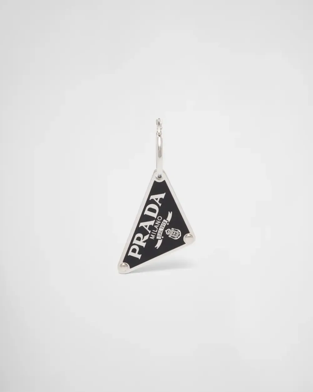 Mujer Prada JOYAS DE PLATA^Pendiente Izquierdo Con Colgante Symbole