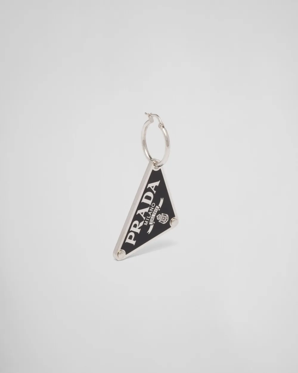 Mujer Prada JOYAS DE PLATA^Pendiente Izquierdo Con Colgante Symbole