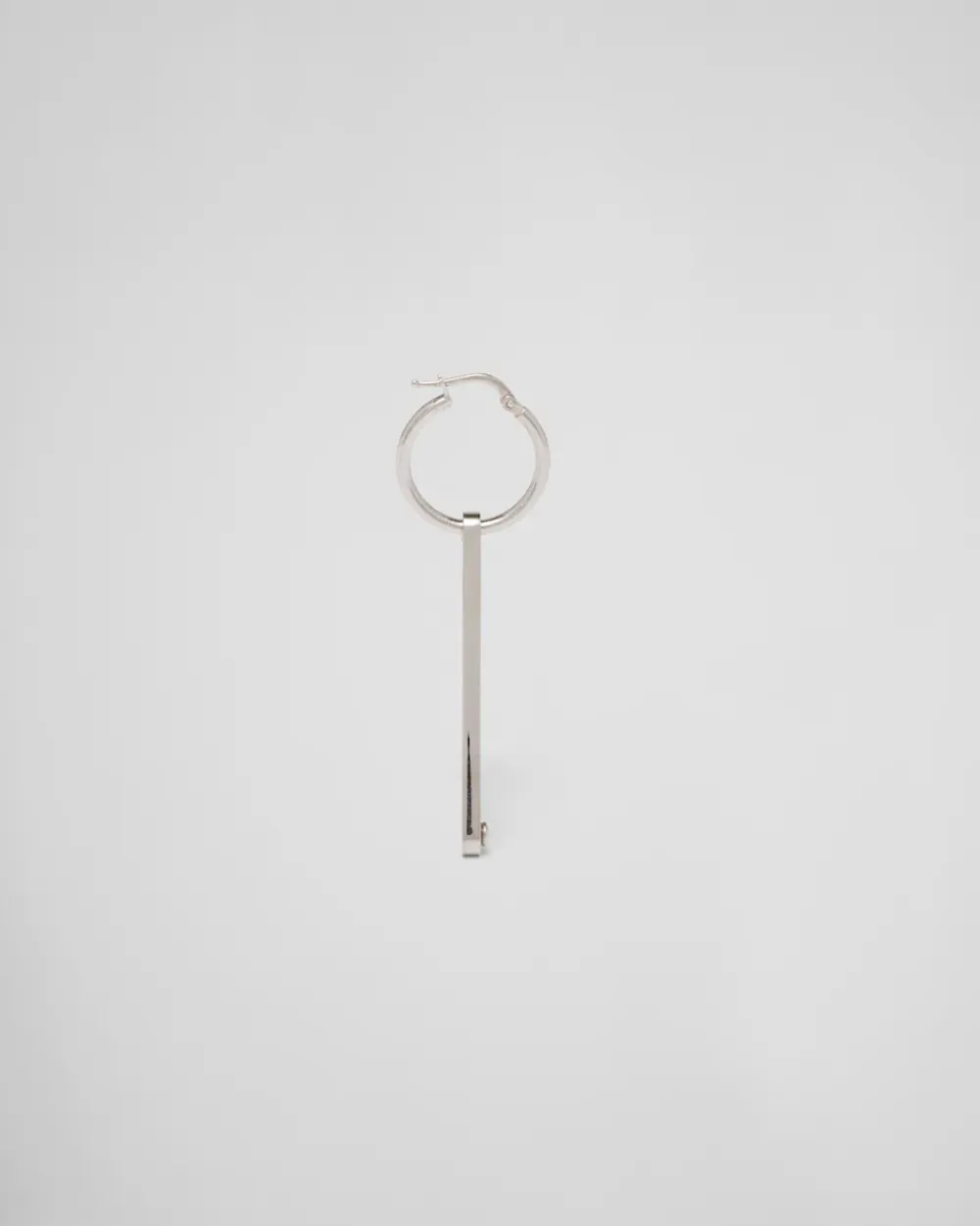 Mujer Prada JOYAS DE PLATA^Pendiente Izquierdo Con Colgante Symbole