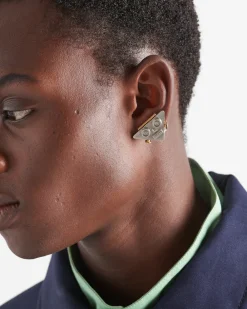 Hombre Prada JOYAS DE PLATA^Pendiente Joya De Robot