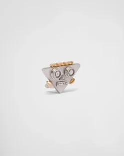 Hombre Prada JOYAS DE PLATA^Pendiente Joya De Robot