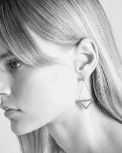 Mujer Prada COLECCIÓN DE JOYERÍA ELEGANTE^Pendientes Con Colgante Calado Eternal Gold De Oro Amarillo Y Diamantes