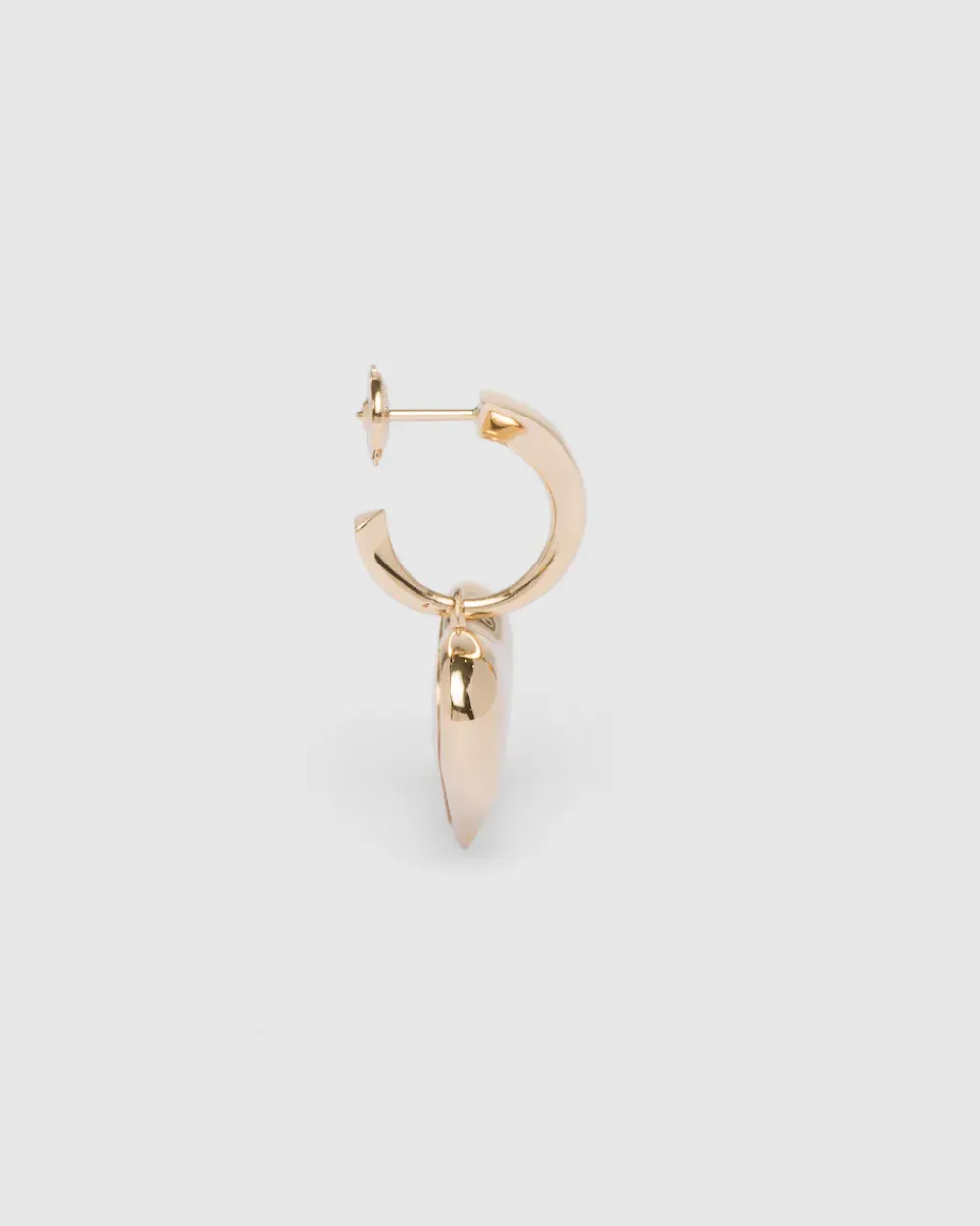 Mujer Prada COLECCIÓN DE JOYERÍA ELEGANTE^Pendientes Con Colgante Pequeños Eternal Gold De Oro Amarillo