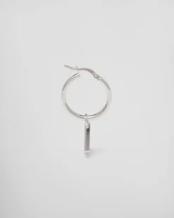 Mujer Prada JOYAS DE PLATA^Pendientes Con Colgante Symbole