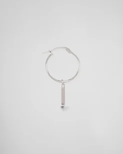 Mujer Prada JOYAS DE PLATA^Pendientes Con Colgante Symbole