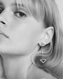 Mujer Prada COLECCIÓN DE JOYERÍA ELEGANTE^Pendientes Eternal Gold De Oro Y Diamantes