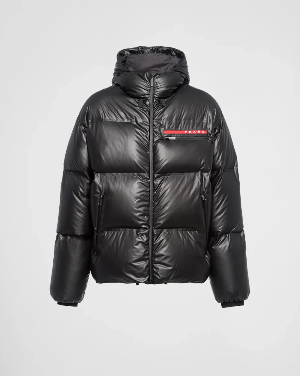 Hombre Prada ROPA^Plumífero Con Capucha De Re-nylon Ligero