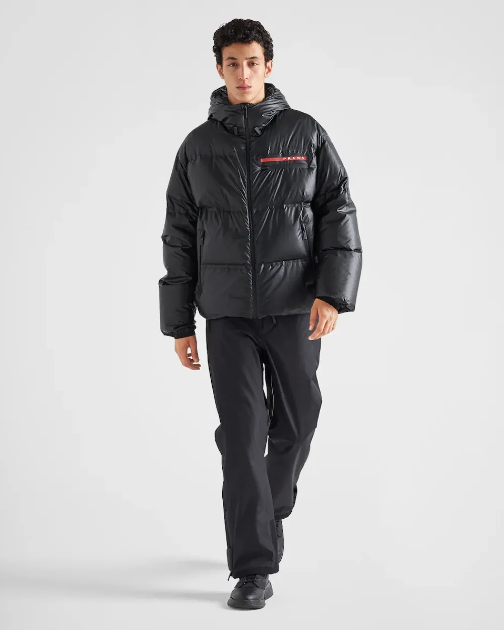 Hombre Prada ROPA^Plumífero Con Capucha De Re-nylon Ligero