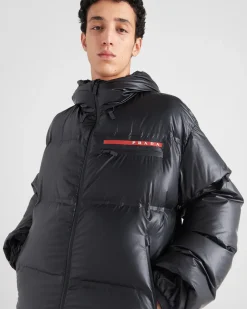 Hombre Prada ROPA^Plumífero Con Capucha De Re-nylon Ligero