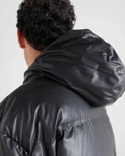 Hombre Prada ROPA^Plumífero Con Capucha De Re-nylon Ligero
