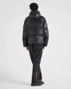Hombre Prada ROPA^Plumífero Con Capucha De Re-nylon Ligero