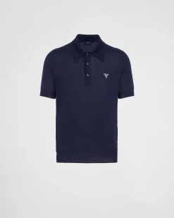 Hombre Prada CAMISETAS Y POLOS|TEJIDOS DE PUNTO^Polo De Cachemir