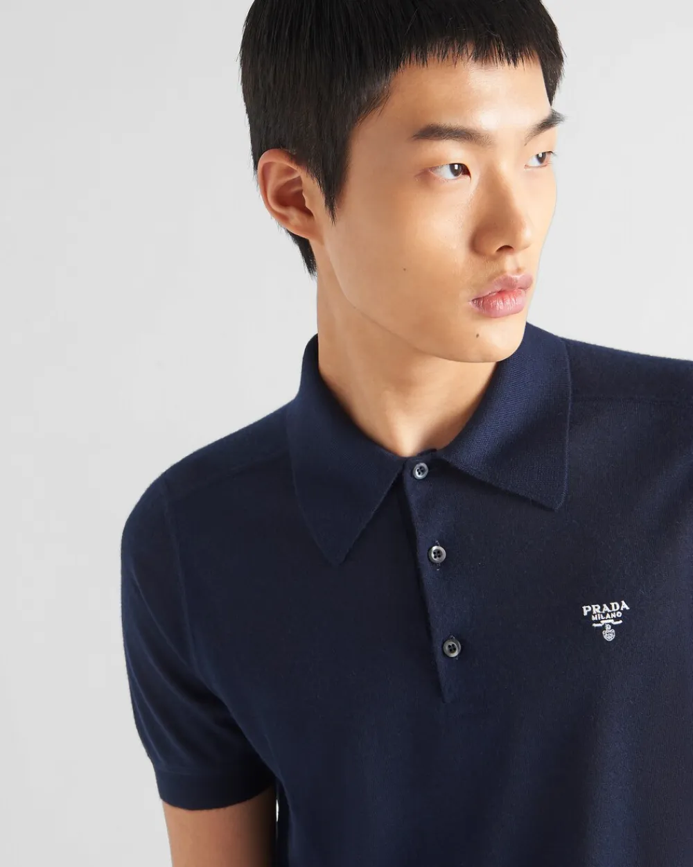Hombre Prada CAMISETAS Y POLOS|TEJIDOS DE PUNTO^Polo De Cachemir