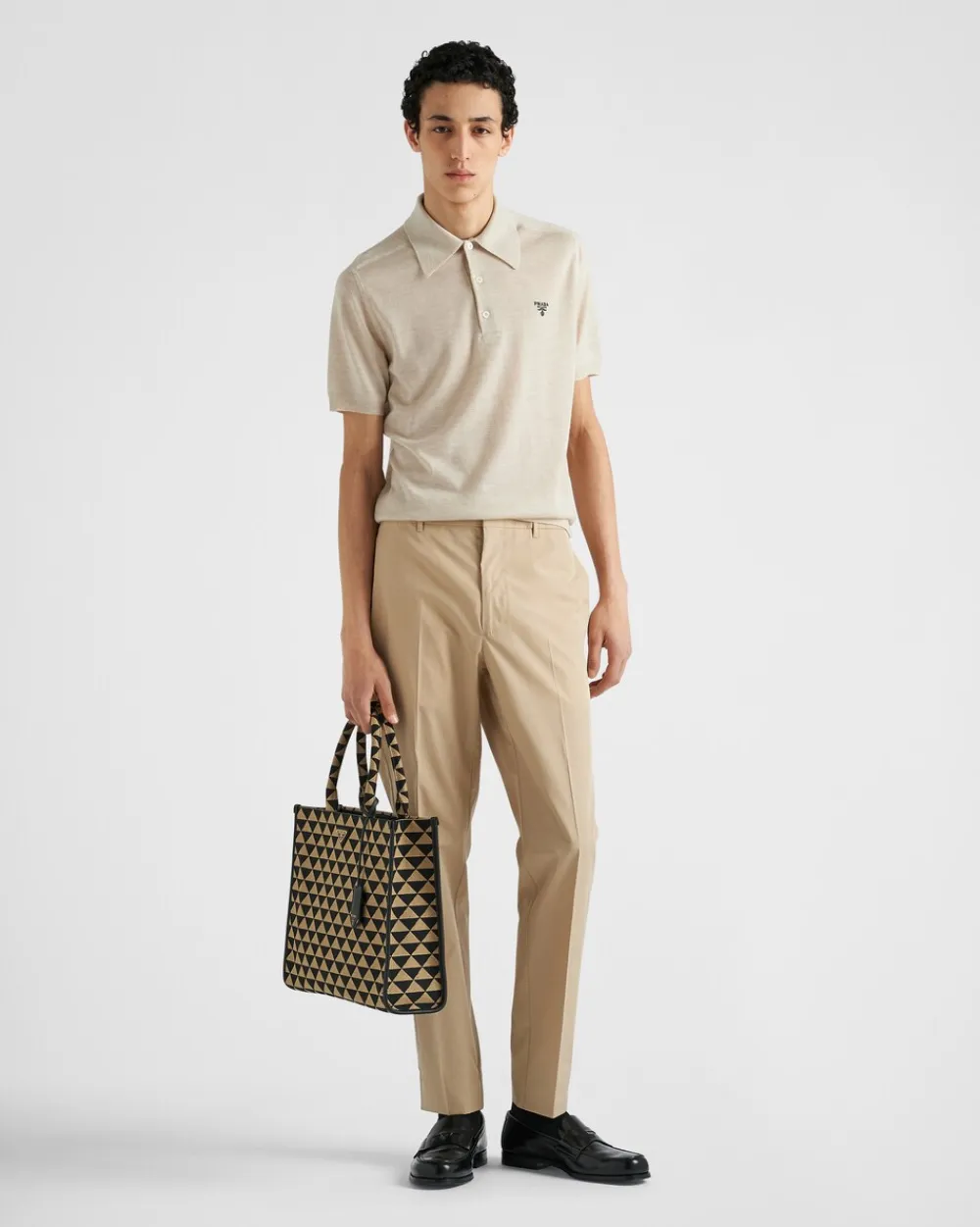 Hombre Prada CAMISETAS Y POLOS|TEJIDOS DE PUNTO^Polo De Cachemir