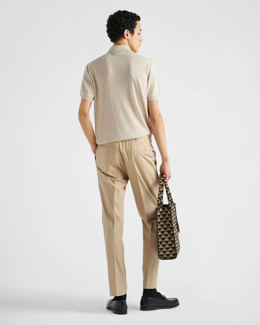 Hombre Prada CAMISETAS Y POLOS|TEJIDOS DE PUNTO^Polo De Cachemir