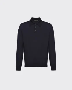 Hombre Prada TEJIDOS DE PUNTO^Polo De Lana De Estambre