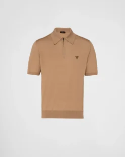 Hombre Prada TEJIDOS DE PUNTO^Polo De Lana Superfina