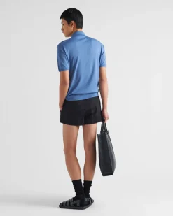 Hombre Prada TEJIDOS DE PUNTO^Polo De Lana Superfina