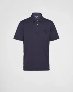 Hombre Prada CAMISETAS Y POLOS^Polo De Manga Corta De Algodón