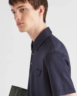 Hombre Prada CAMISETAS Y POLOS^Polo De Manga Corta De Algodón